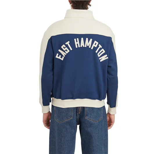 RHUDE FELPA MEZZA ZIP LOGO Vendite Flash