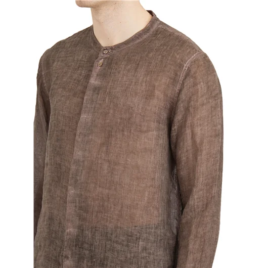 POEME BOHEMIEN CAMICIA COREANA IN LINO Offerta San Valentino