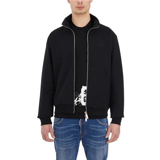 DSQUARED FELPA IN COTONE CON ZIP Limitato a 3 giorni