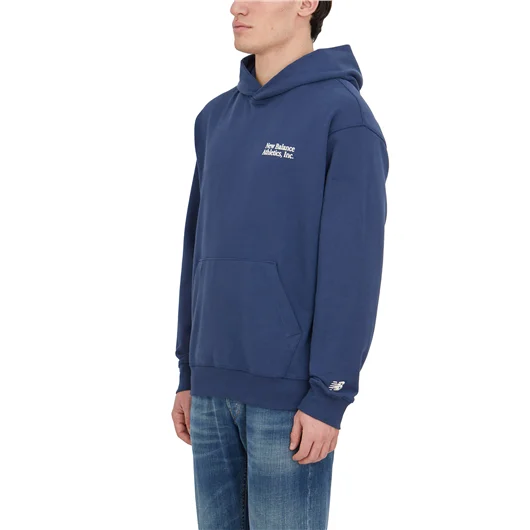 NEW BALANCE FELPA CON CAPPUCCIO IN COTONE 2025