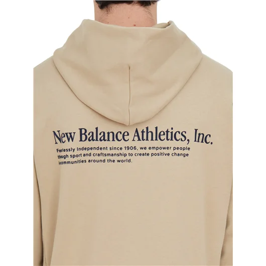 NEW BALANCE FELPA CON CAPPUCCIO IN COTONE Italy