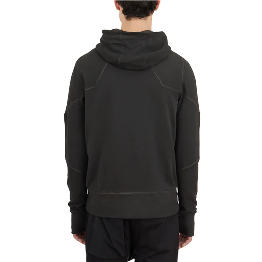 THOM KROM FELPA CON CAPPUCCIO E ZIP In Linea