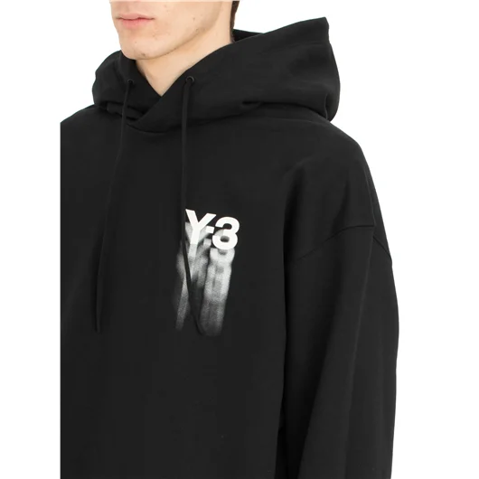 Y-3 FELPA LOGO CON CAPPUCCIO Nuovo