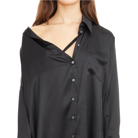 ANN DEMEULEMEESTER CAMICIA JOTIE IN SATIN Negozi Online