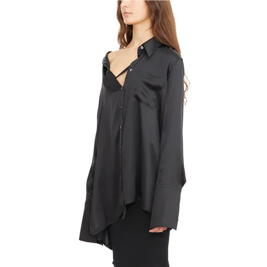 ANN DEMEULEMEESTER CAMICIA JOTIE IN SATIN Negozi Online