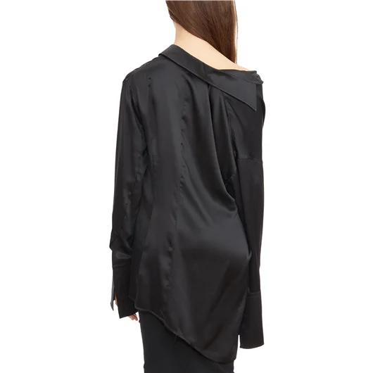 ANN DEMEULEMEESTER CAMICIA JOTIE IN SATIN Negozi Online