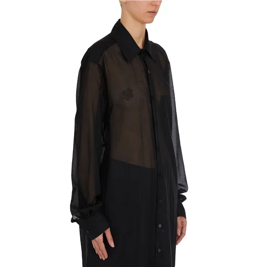 ANN DEMEULEMEESTER CAMICIA LUNGA IN COTONE GABI Novità