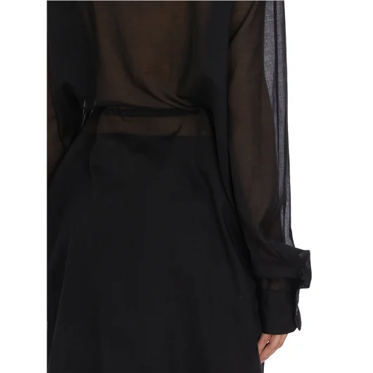 ANN DEMEULEMEESTER CAMICIA LUNGA IN COTONE GABI Novità