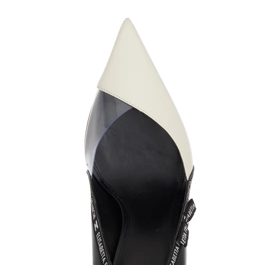 ELISABETTA FRANCHI DECOLLETE' IN PELLE CON NASTRO Vendite Flash