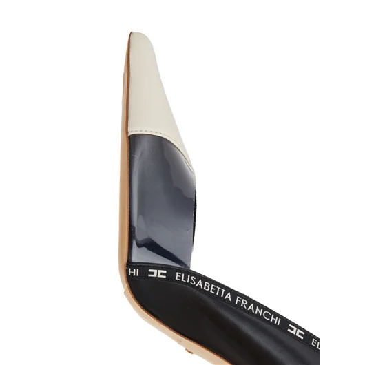 ELISABETTA FRANCHI DECOLLETE' IN PELLE CON NASTRO Vendite Flash