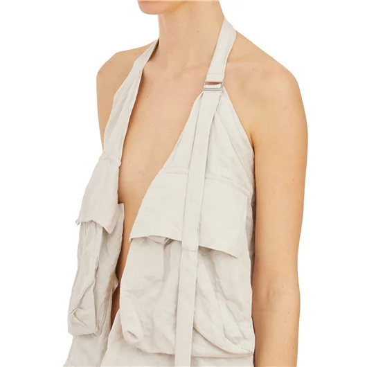 ANN DEMEULEMEESTER GILET CARGO IN COTONE Offerta Giorno del Papà