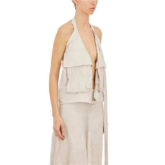 ANN DEMEULEMEESTER GILET CARGO IN COTONE Offerta Giorno del Papà