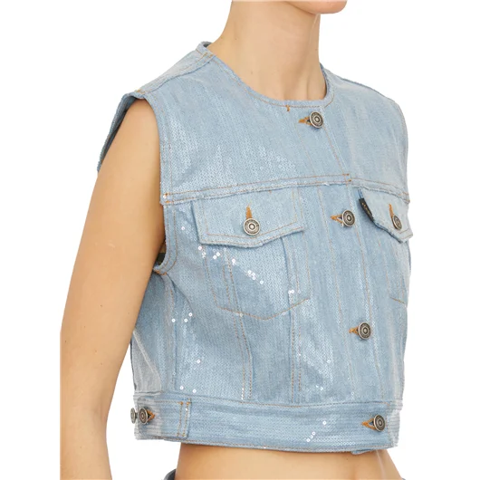 HAIKURE GILET CON PAILLETTES MOD. JUDY Offerta San Valentino