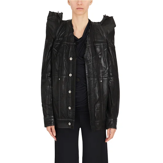 RICK OWENS DRKSHDW GIACCA IN COTONE SPALMATO TEC WORKER Bestseller