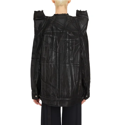 RICK OWENS DRKSHDW GIACCA IN COTONE SPALMATO TEC WORKER Bestseller