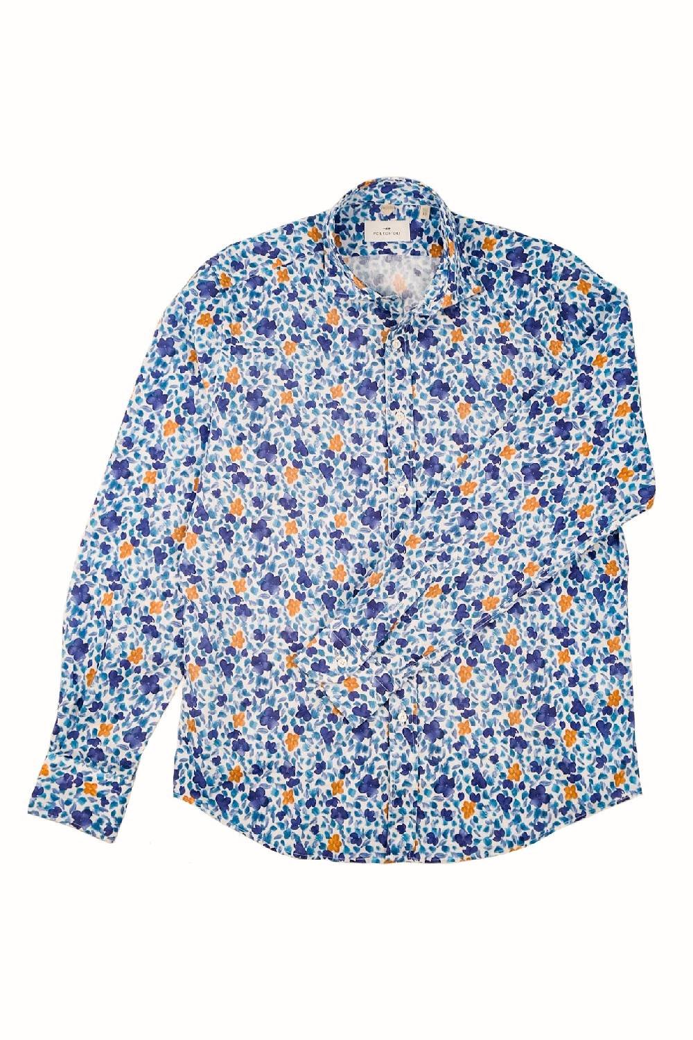 Portofiori CAMICIA FANTASIA MISTO LINO Italia