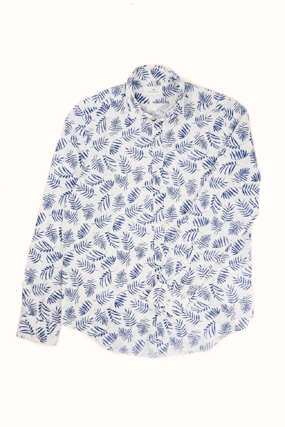 Portofiori CAMICIA FANTASIA MISTO LINO Qualità