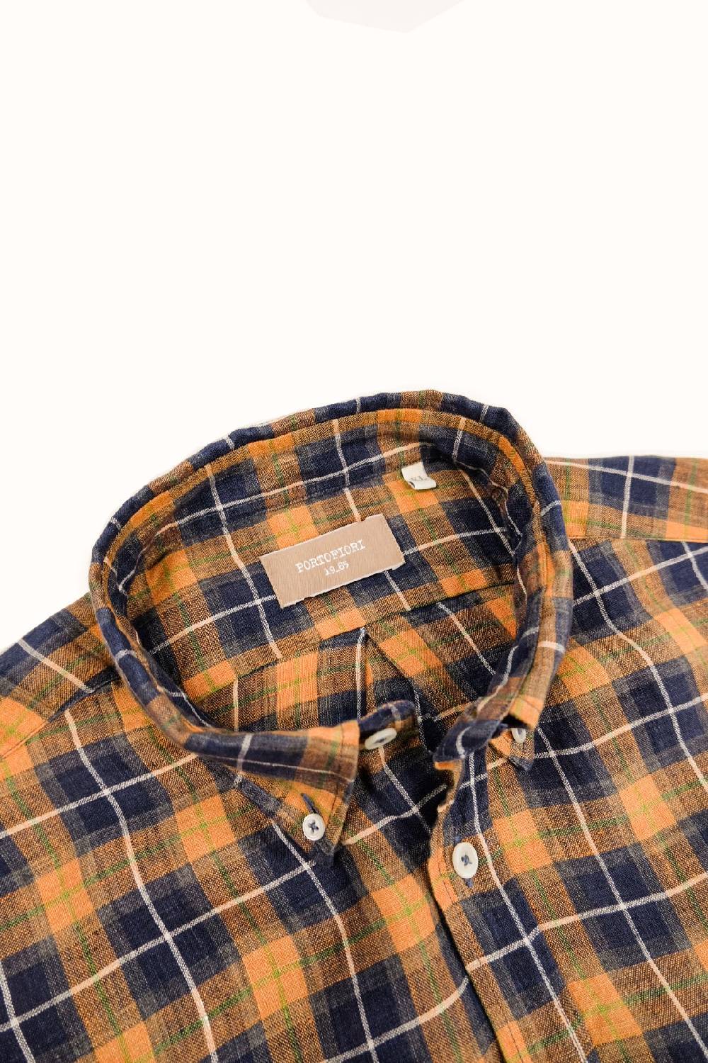 Portofiori CAMICIA FANTASIA MISTO LINO Prezzo Ridotto