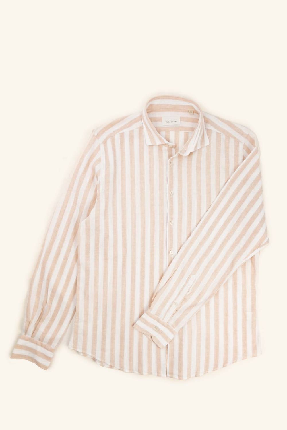 Portofiori CAMICIA RIGATA PURO LINO Novità