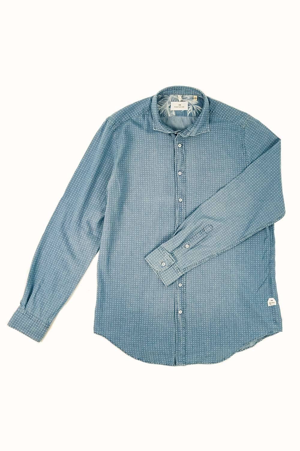 Portofiori CAMICIA DENIM STAMPATA 2025