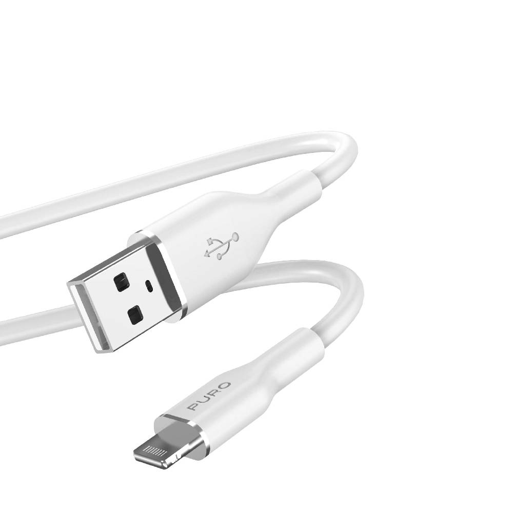 Puro Cavo di ricarica e sincronizzazione SOFT da USB-A a Lightning 1,5m Online