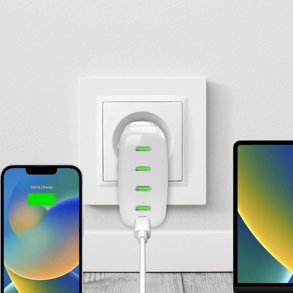 Puro Caricabatterie da parete MiniPro 140W tecnologia GAN: 4 porte USB-C Saldi