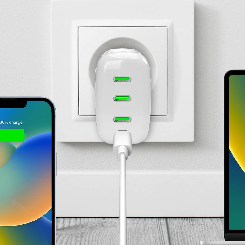 Puro Caricabatterie da parete MiniPro 96W tecnologia GAN: 3 porte USB-C Offerte