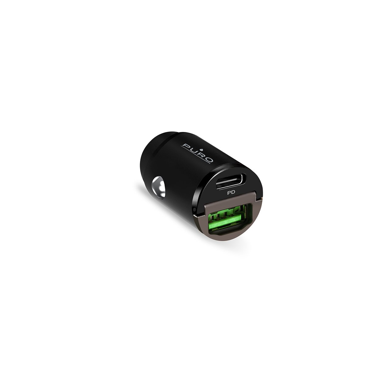 Puro Mini Carica Batterie da Auto “Bullet” USB-C e USB-A Fast Charging e Power Delivery 30W Nuova