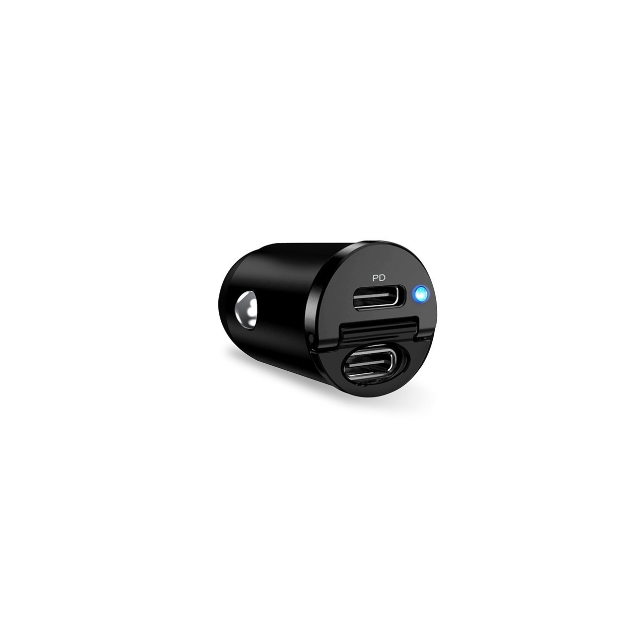 Puro Mini Carica Batterie da Auto “Bullet” 2 porte USB-C Fast Charging e Power Delivery 30W Moda