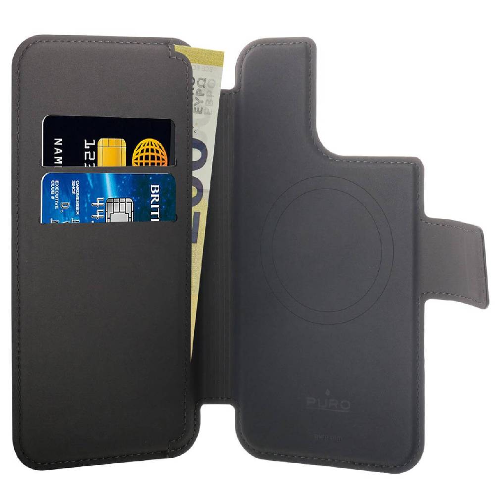 Puro Custodia magnetica Folio per iPhone 13 Pro Max e iPhone 14 Pro Max compatibile con tecnologia MagSafe Saldi