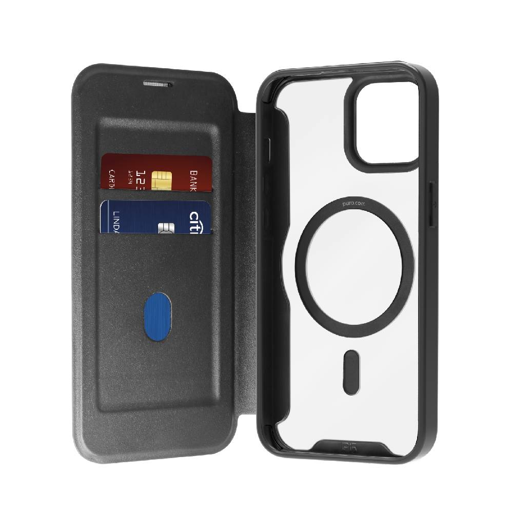 Puro Custodia Book Mag per iPhone 15 Plus Vendite Flash