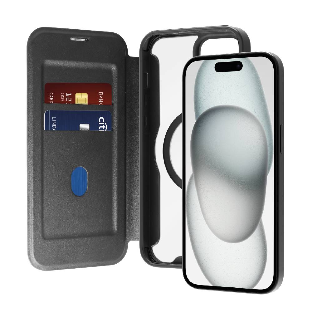 Puro Custodia Book Mag per iPhone 15 Plus Vendite Flash