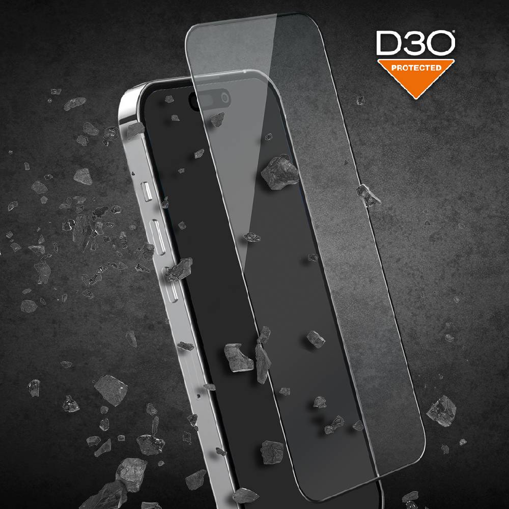 Puro Vetro temperato flessibile D3O per iPhone 15 Pro Max In Linea