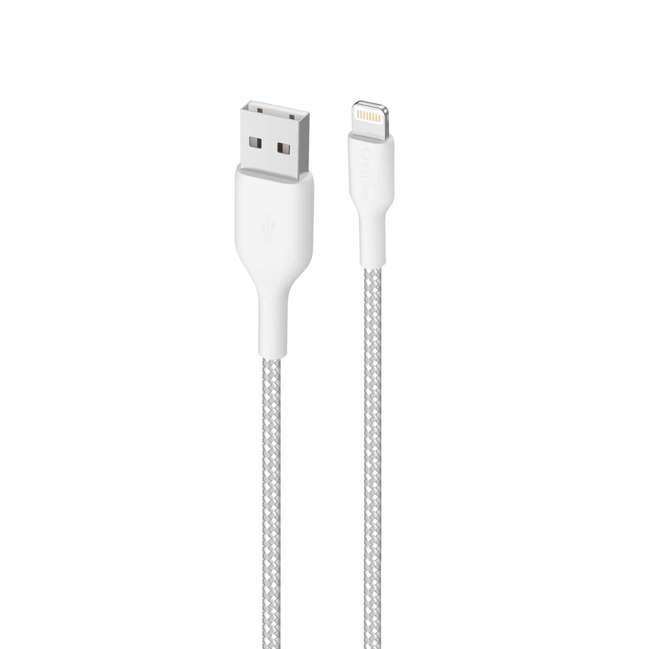 Puro Cavo di ricarica e sincronizzazione Fabric Ultra-Strong 12W da USB-A a Lightning 1,2 metri Saldi Di Fabbrica