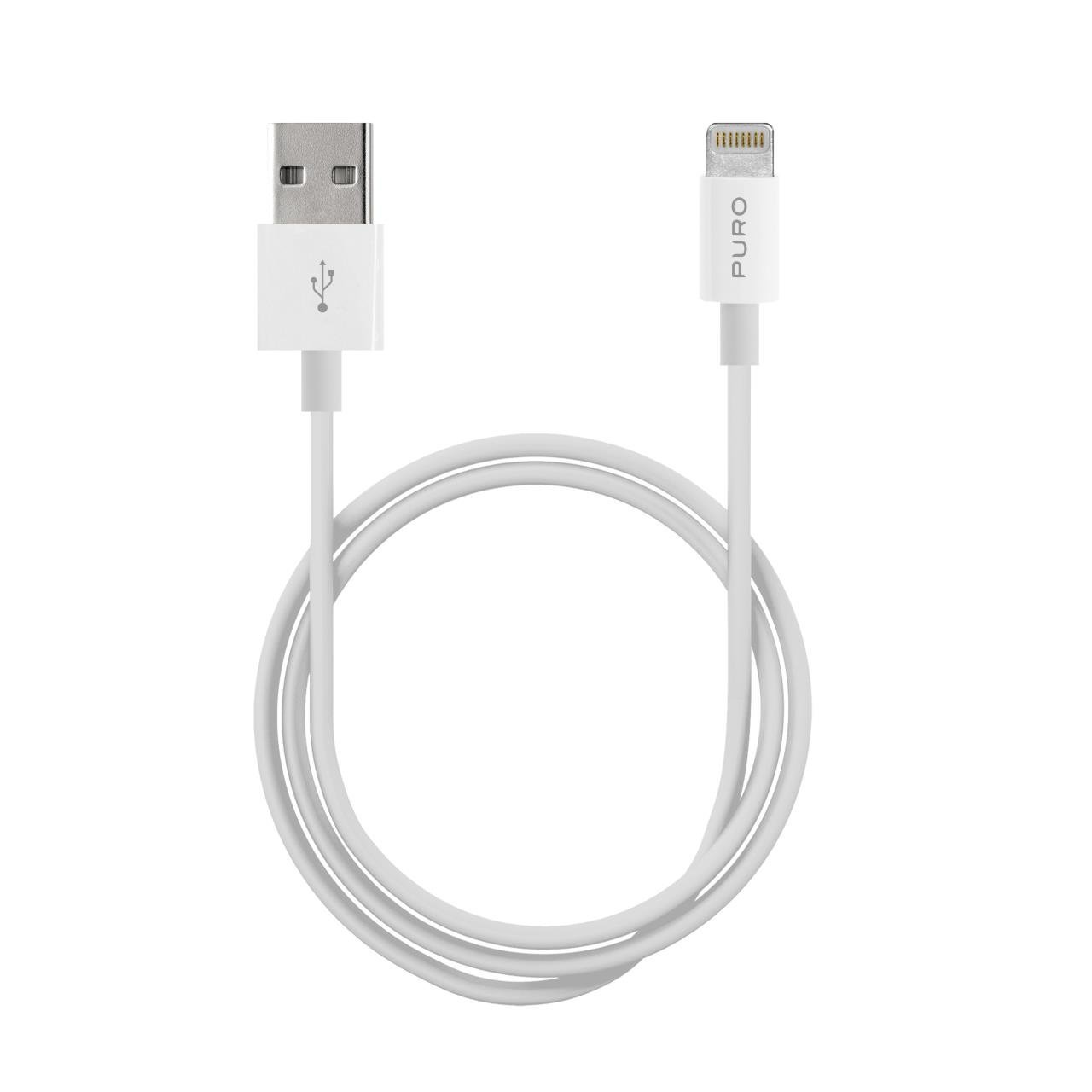 Puro Cavo di ricarica e sincronizzazione da USB-A a Lightning 1 metro Soddisfazione Garantita