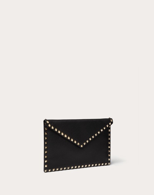 Red Valentino POUCH ROCKSTUD IN VITELLO GRANATO Negozi Online