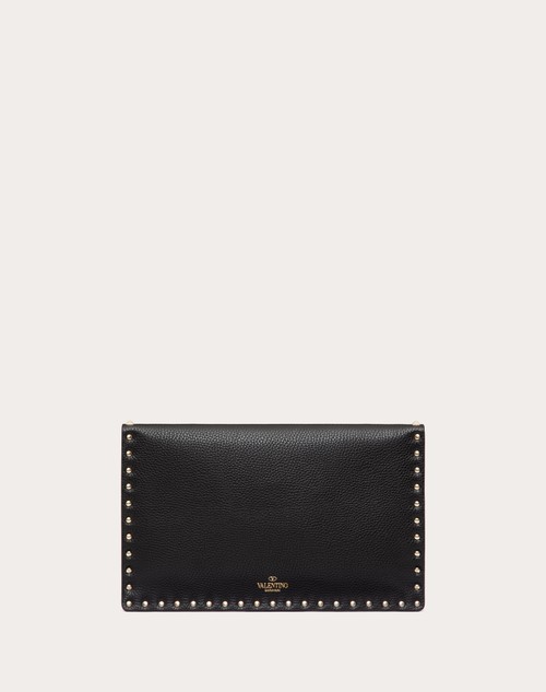 Red Valentino POUCH ROCKSTUD IN VITELLO GRANATO Negozi Online