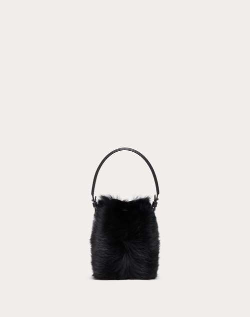 Red Valentino MINI BORSA A SECCHIELLO VLOGO SIGNATURE IN MONTONE Promozione Limitata
