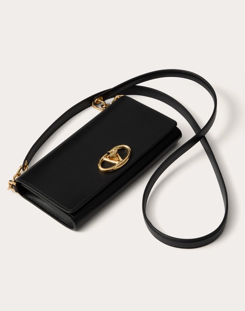 Red Valentino PORTAFOGLIO CON TRACOLLA VLOGO THE BOLD EDITION IN NAPPA Presa