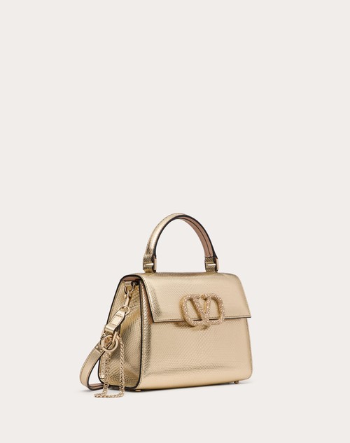 Red Valentino BORSA A MANO PICCOLA VALENTINO GARAVANI VSLING IN KARUNG METALLIZZATO Moda