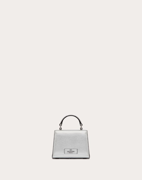 Red Valentino BORSA A MANO MICRO VSLING IN VITELLO GRANATO METALLIZZATO Pezzi Unici