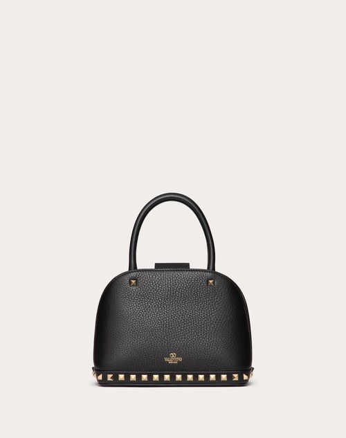 Red Valentino BORSA PICCOLA A MANO VALENTINO GARAVANI ROCKSTUD IN VITELLO GRANATO Consegna Veloce