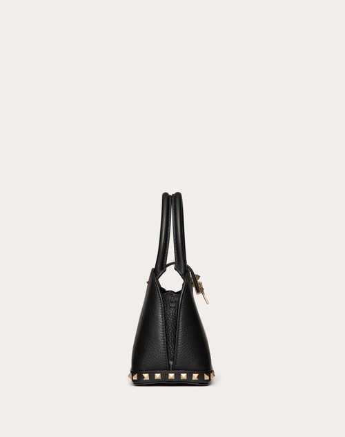 Red Valentino BORSA PICCOLA A MANO VALENTINO GARAVANI ROCKSTUD IN VITELLO GRANATO Consegna Veloce