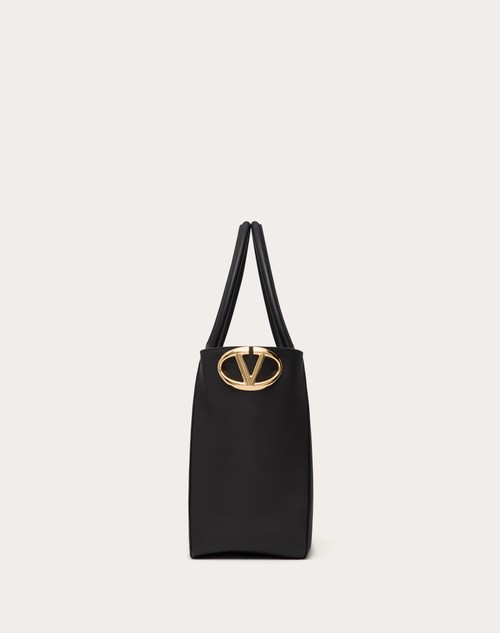 Red Valentino BORSA SHOPPING VLOGO SIDE IN VITELLO NAPPATO Shopping Online