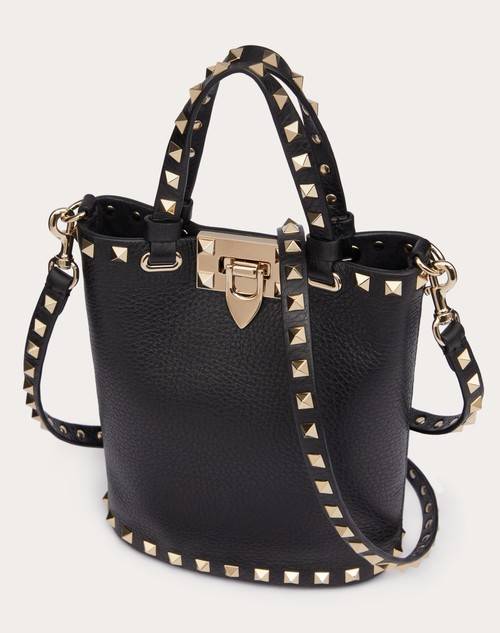 Red Valentino POUCH CON TRACOLLA ROCKSTUD IN VITELLO GRANATO Prezzo Ridotto