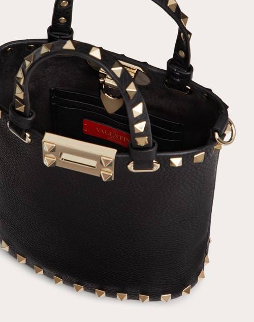 Red Valentino POUCH CON TRACOLLA ROCKSTUD IN VITELLO GRANATO Prezzo Ridotto