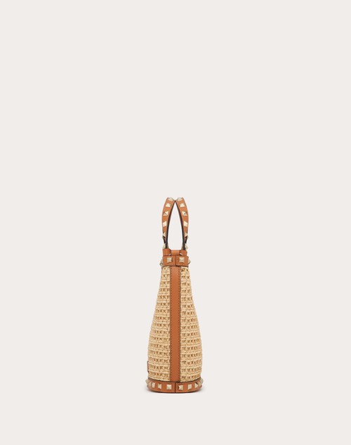 Red Valentino MINI BORSA CON TRACOLLA ROCKSTUD IN RAFIA Sottocosto
