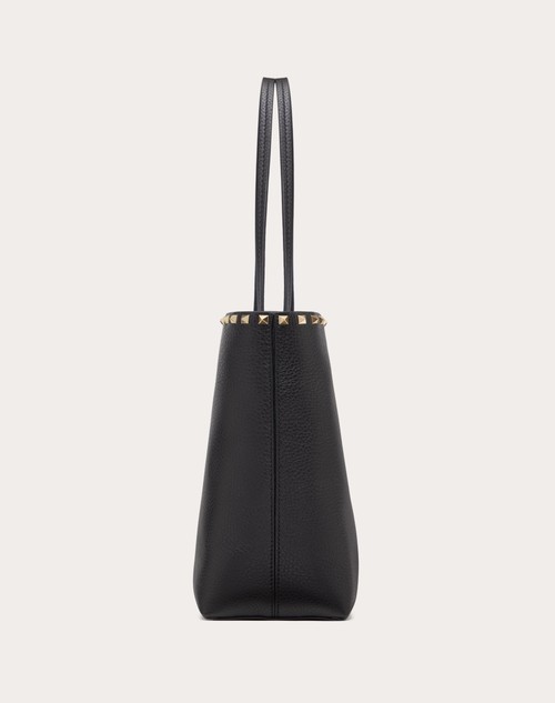 Red Valentino BORSA SHOPPING ROCKSTUD IN VITELLO GRANATO Online
