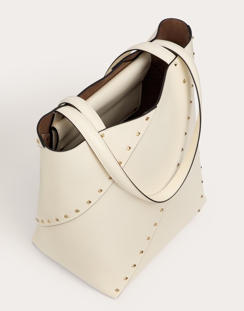 Red Valentino BORSA SHOPPING VALENTINO GARAVANI VALENTINO GARAVANI ROCKSTUD WISPY IN VITELLO In Vendita