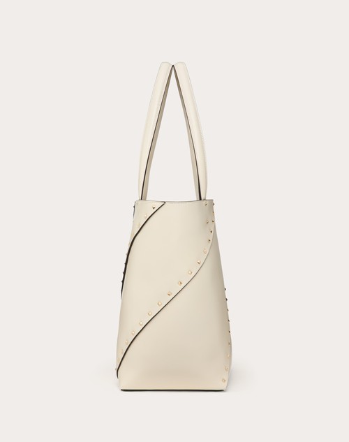 Red Valentino BORSA SHOPPING VALENTINO GARAVANI VALENTINO GARAVANI ROCKSTUD WISPY IN VITELLO Offerte